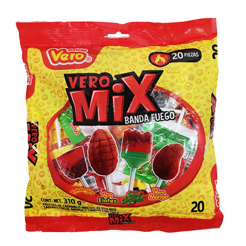 Vero Mix Banda Fuego Lollipop 20ct – La Dulceria
