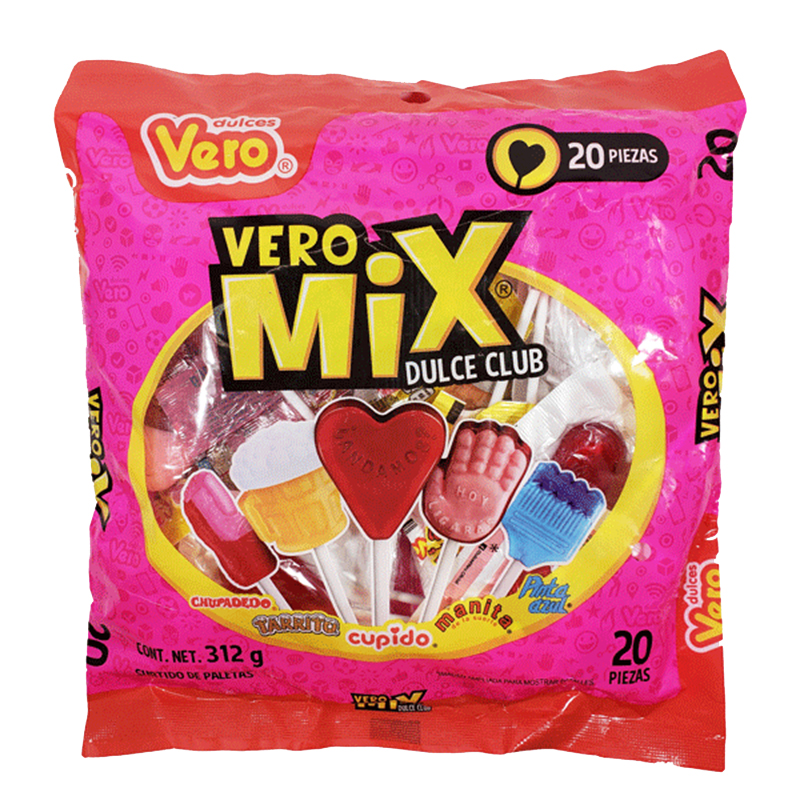 Vero Mix Dulce Club Lollipop 20ct – La Dulceria