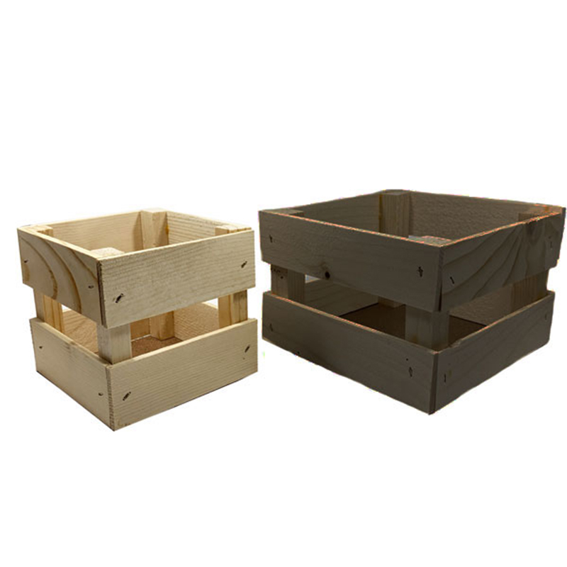  Yulejo Caja de madera rústica de 4 x 4 pulgadas, cajas de madera  rústica para centros de mesa, caja de madera sin terminar, caja de madera  para manualidades, cajas de madera
